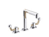 Kallista P34864-BV Vice Widespread Faucet, Crank