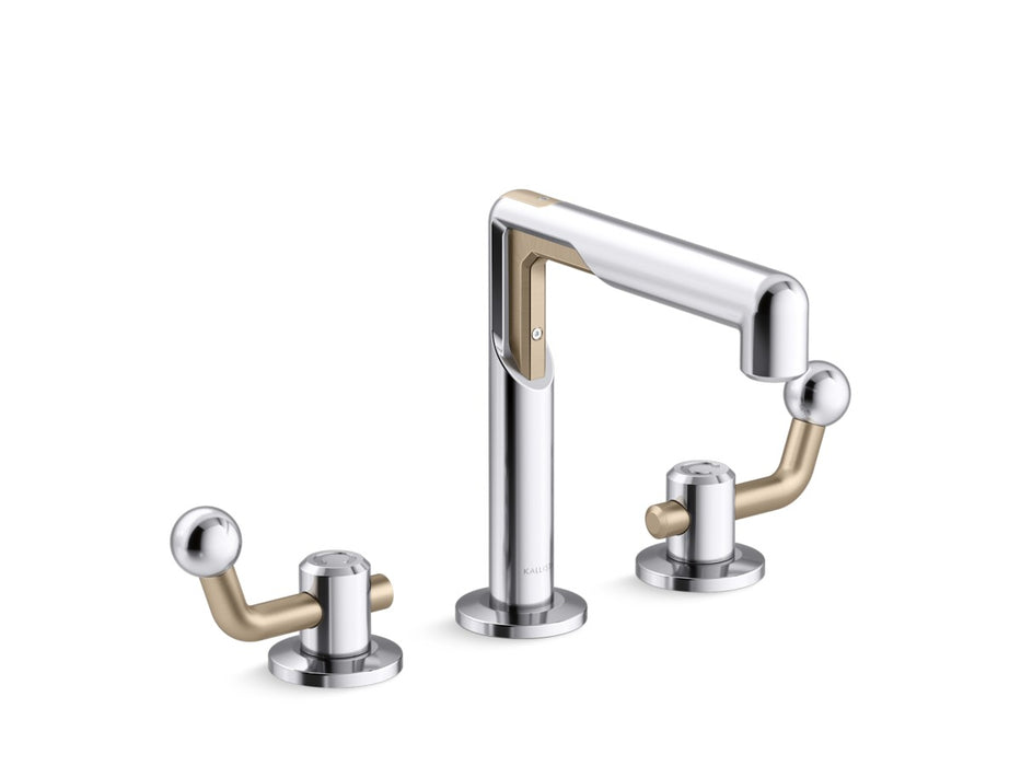 Kallista P34864-BV Vice Widespread Faucet, Crank
