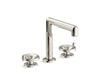 Kallista P34884-BN Vice Widespread Faucet, Wheel