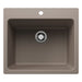 Liven SILGRANIT 25" Single Bowl Dual Mount Laundry Sink