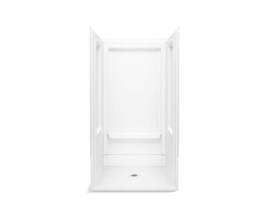 Sterling 62050106 OC-SS-39 39-3/8" x 39-3/8" Vikrell® Shower with Aging in Place Backerboards, Center Drain