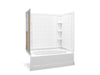 Sterling 71100126 Ensemble Tile 60" x 36" Vikrell® Bath/shower with Aging in Place Backerboards, Right Drain