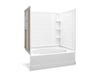 Sterling 71110126 Ensemble Tile 60" x 42" Vikrell® Bath/shower with Aging in Place Backerboards, Right Drain