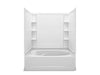 Sterling 71110128 Ensemble Tile 60" x 42" Vikrell® Bath/shower with Aging in Place Backerboards, Right Above-floor Drain