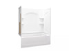 Sterling 71220126 Ensemble Curve 60" x 32" Vikrell® Bath/shower with Aging in Place Backerboards, Right Drain
