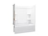 Sterling 71320116 Ensemble Medley 60" x 32" Vikrell® Bath/shower with Aging in Place Backerboards, Left Drain