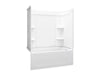 Sterling 71320122 Ensemble Medley 60" x 32" Vikrell® Bath/shower, Right Above-floor Drain