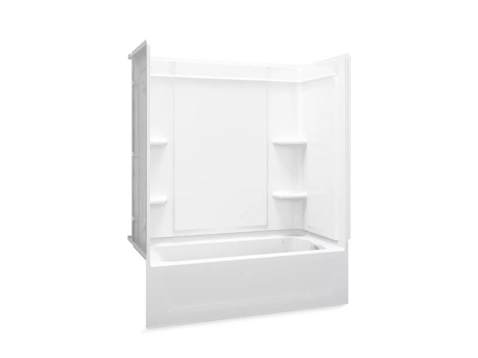 Sterling 71370120 Ensemble Medley 60" x 30" Vikrell® Bath/shower, Right Drain