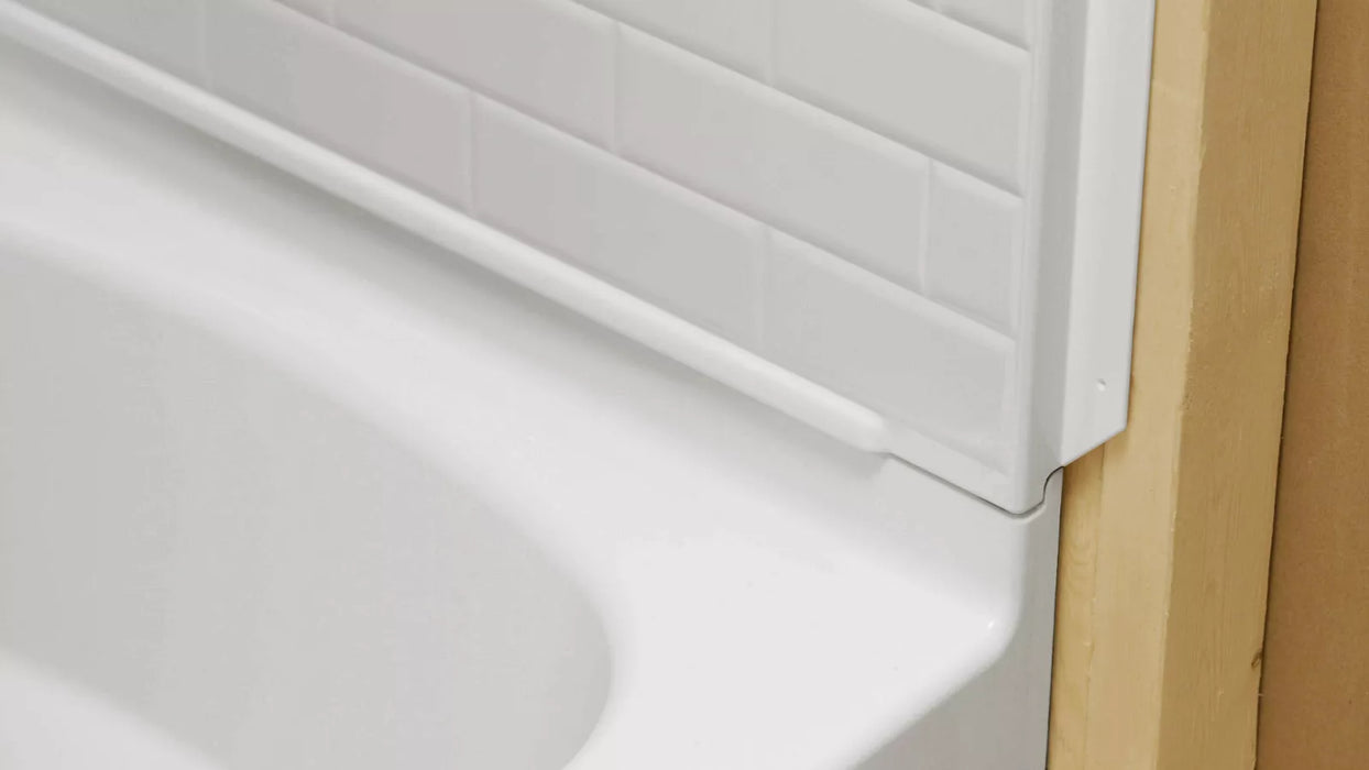 Sterling 71570115 Traverse 60" x 30" Vikrell® Bath/shower with Seat, Grab Bars, Left Drain