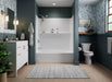 Sterling 71570116 Traverse 60" x 30" Vikrell® Bath/shower with Aging in Place Backerboards, Left Drain