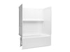 Sterling 71570118 Traverse 60" x 30" Vikrell® Bath/shower with Aging in Place Backerboards, Left Above-floor Drain