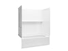 Sterling 71570126 Traverse 60" x 30" Vikrell® Bath/shower with Aging in Place Backerboards, Right Drain