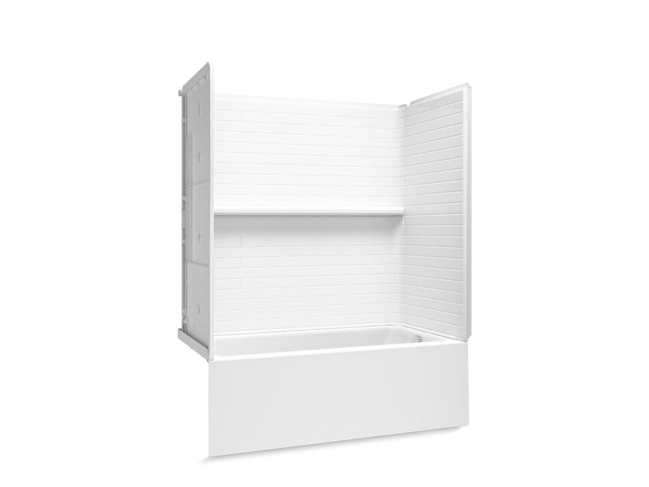 Sterling 71600122 Forum Traverse 60" x 30" Above-floor-drain Vikrell® Bath/shower, Right Drain