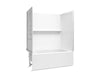 Sterling 71620118 Forum Traverse 60" x 36" Above-floor-drain Vikrell® Bath/shower with Aging in Place Backerboards, Left