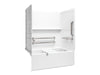 Sterling 71620125 Forum Traverse 60" x 36" Vikrell® Alcove Bath/shower with Aging in Place Backerboards, Grab Bars, and 