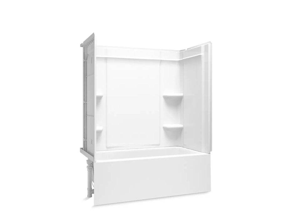 Sterling 71700112 Forum Medley 60" x 30" Above-floor-drain Vikrell® Bath/shower, Left Drain