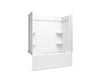 Sterling 71700128 Forum Medley 60" x 30" Above-floor-drain Vikrell® Bath/shower with Aging in Place Backerboards, Right 