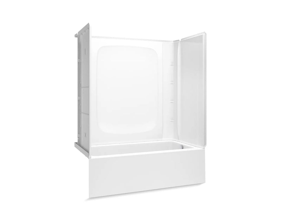 Sterling 71710126 Forum Medley 60" x 32" Vikrell® Bath/shower with Aging in Place Backerboards, Right Drain