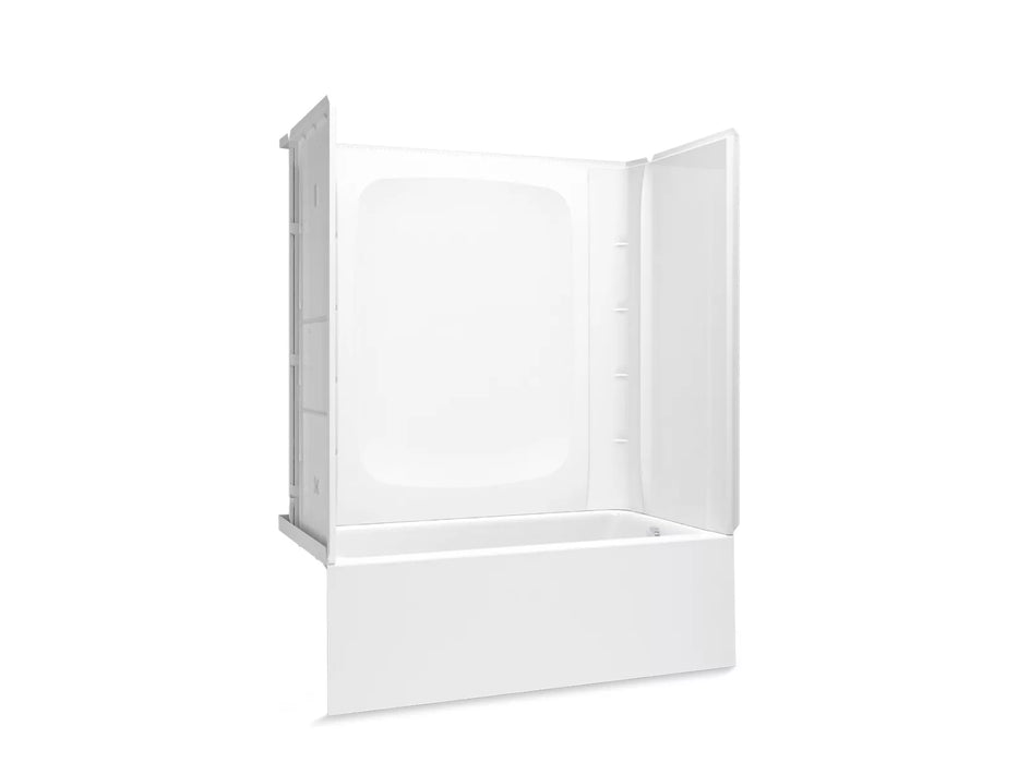 Sterling 71800122 Forum STORE+ 60" x 30" Above-floor-drain Vikrell® Bath/shower, Right Drain