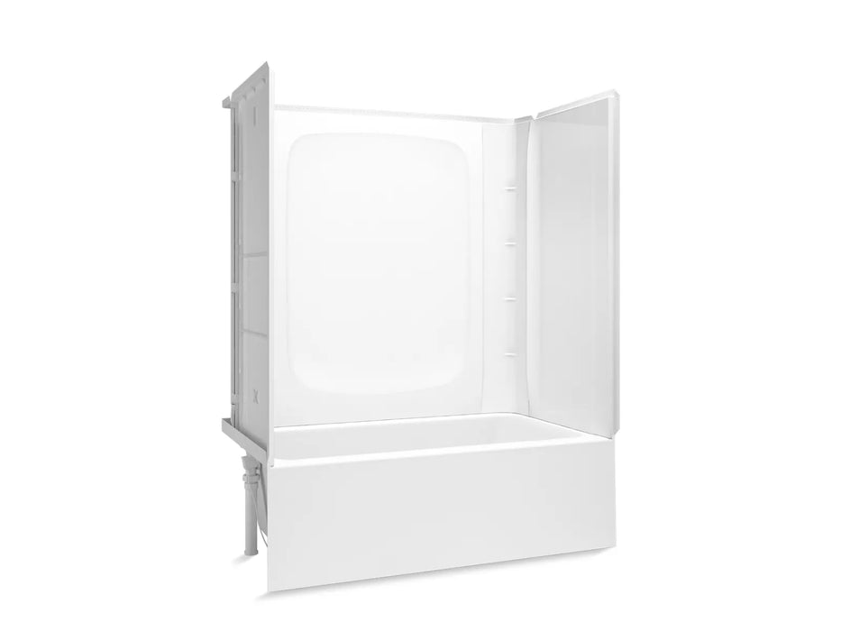 Sterling 71810110 Forum STORE+ 60" x 32" Vikrell® Bath/shower, Left Drain