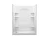 Sterling 72170116 Ensemble Curve 60" x 30" Vikrell® Shower with Aging in Place Backerboards, Left Drain