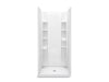Sterling 72300106 STORE+ 36" x 34" Vikrell® Shower with Aging in Place Backerboards, Center Drain