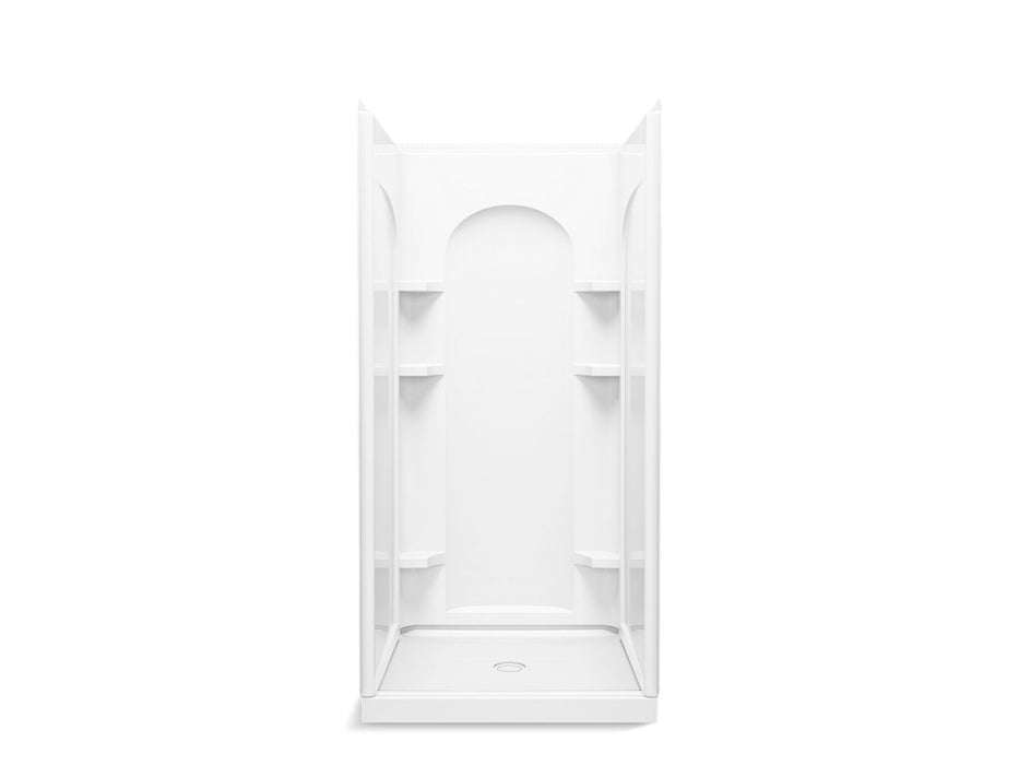 Sterling 72340100 Ensemble Curve 36" x 34" Vikrell® Shower, Center Drain