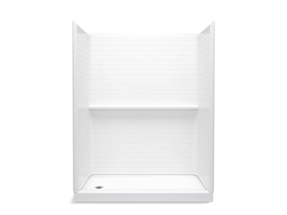 Sterling 72570120 Traverse 60" x 30" x 76-1/4" Vikrell® Shower, Right Drain