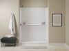 Sterling 72570120 Traverse 60" x 30" x 76-1/4" Vikrell® Shower, Right Drain