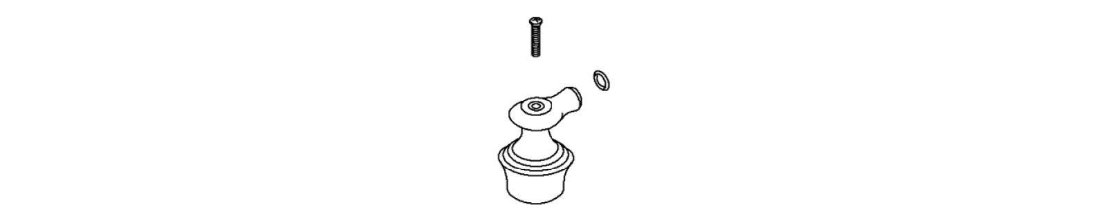 KOHLER K-1007376-CP Lever Hdl/Less Insert Service Kit,Small