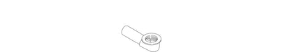KOHLER K-1007562 Elbow & Tube Sa, Drain, 1.5"