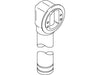 KOHLER K-1009701 Elbow & Tube Sa, Overflow, 1.5