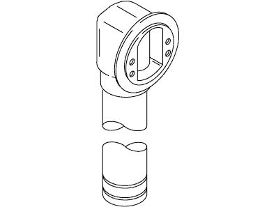 KOHLER K-1009701 Elbow & Tube Sa, Overflow, 1.5