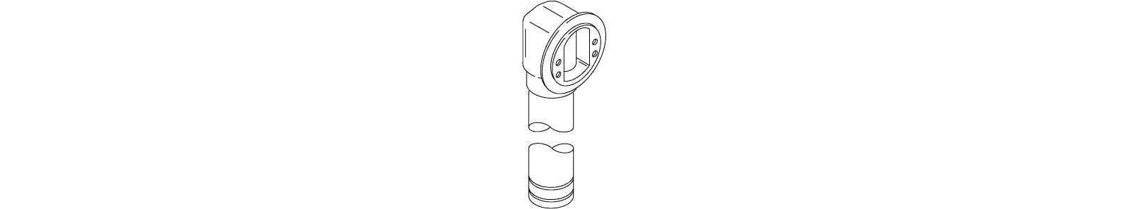 KOHLER K-1009701 Elbow & Tube Sa, Overflow, 1.5