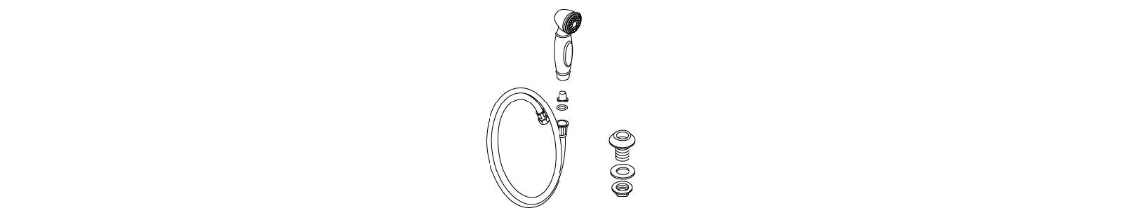 KOHLER K-1011130 Sidespray Assembly