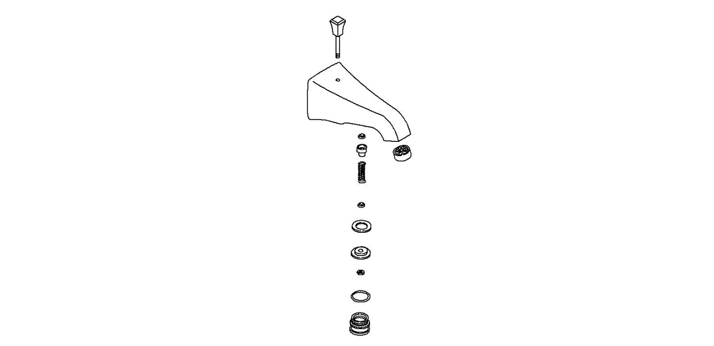 KOHLER K-1021950 Spout Kit, Div