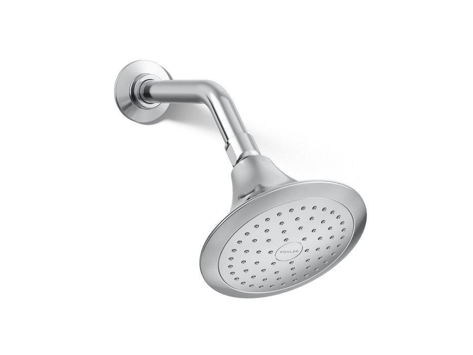 KOHLER K-10282-AK Forté Single-function showerhead, 2.5 gpm, polished chrome