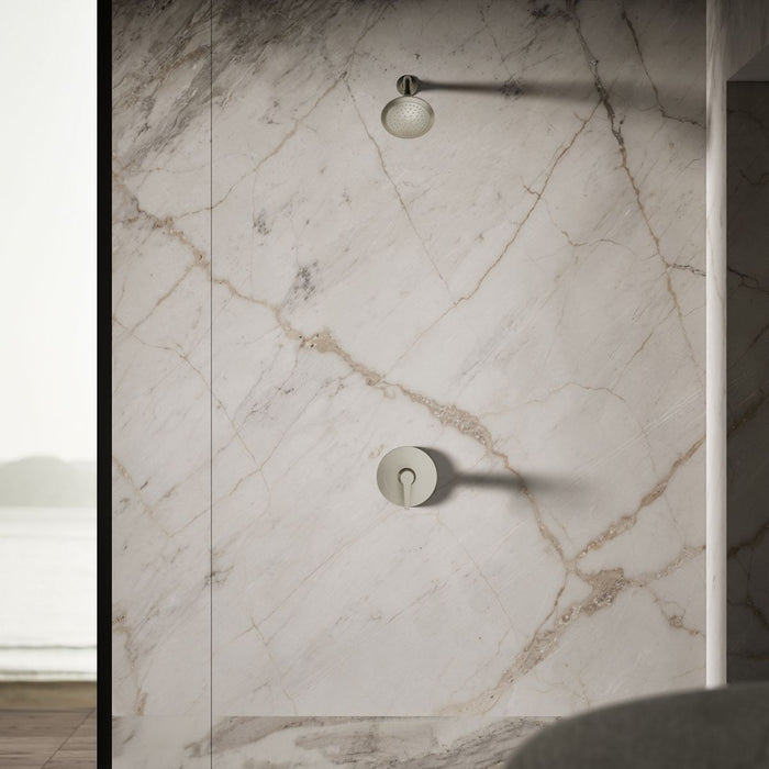 KOHLER K-10282-AK Forté Single-function showerhead, 2.5 gpm, vibrant brushed nickel - view 3