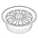 KOHLER K-1032256 Trim Ring, Grid Drain