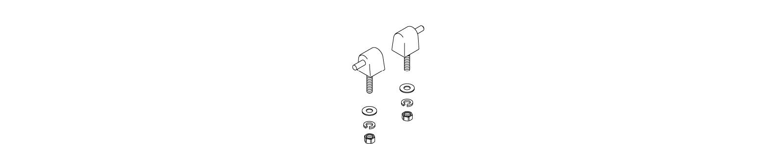 KOHLER K-1035010 Check Hinge Toilet Seat Hinge Pack