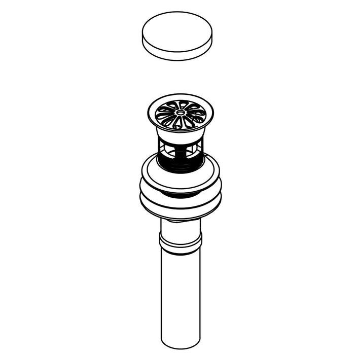 KOHLER K-1035611 Grid Drain With Overflow