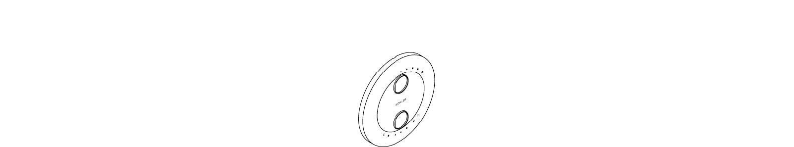 KOHLER K-1036313 Escutcheon, Stacked