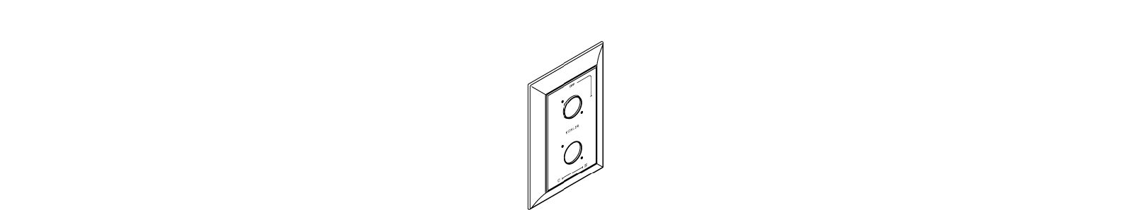 KOHLER K-1036329 Stacked Escutcheon