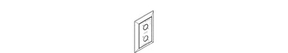 KOHLER K-1036329 Stacked Escutcheon