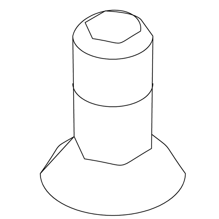 KOHLER K-1037608 Screw, 6-32 Flat Head