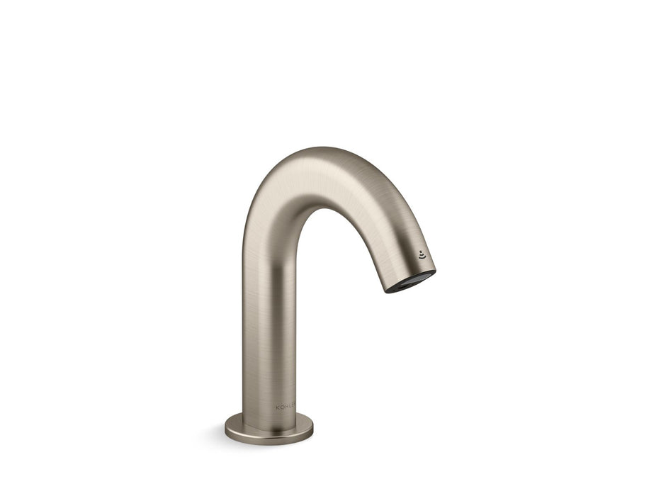 Kohler K-103BB76-SBNA Oblo Touchless single-hole lavatory faucet with Kinesis sensor technology, AC-powered, less drain, 0.5 gpm