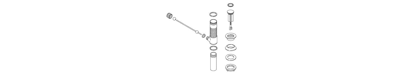 KOHLER K-1040721 Premier Drain W/O Overflow, Exposed