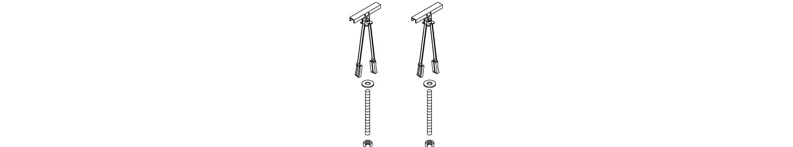 KOHLER K-1041816 Hollow Wall Hardware Kit