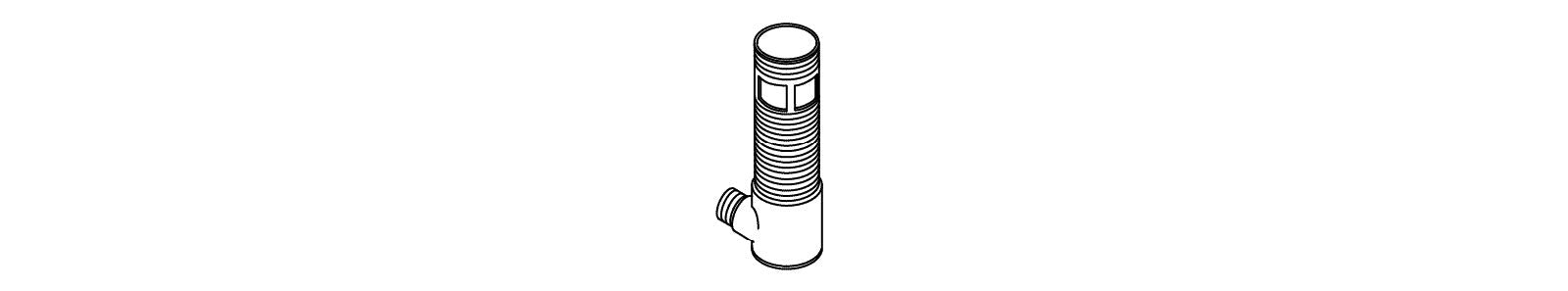 KOHLER K-1041863 Body-Overflow, Drain (Exposed)