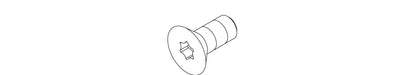 KOHLER K-1042633 Screw, 4-40X1/4, Flat Hd Torx